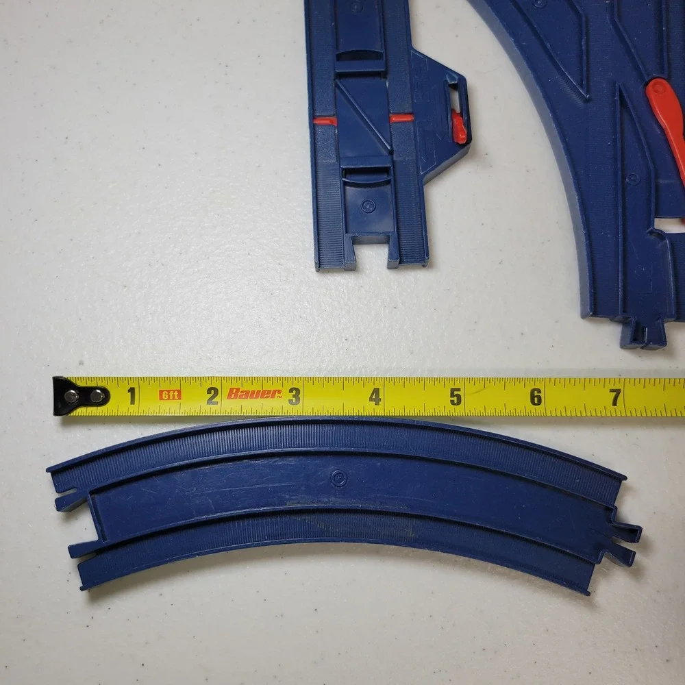 Vintage Tomy Train Track Replacement Pieces Blue Switch Curved Stop Go Track‎